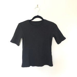 Simon Miller black rib knit tee